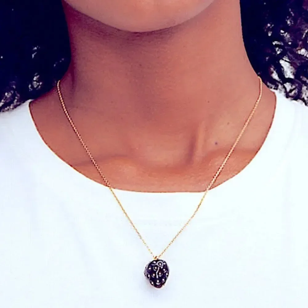 KATE SPADE STRAWBERRY MINI PENDANT NECKLACE